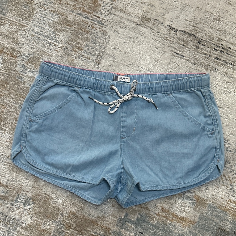 Roxy Light Blue Denim Jean Shorts